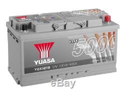 YUASA Car Battery YBX5019 Calcium Silver Case SMF SOCI 12V 900CCA 100Ah T1