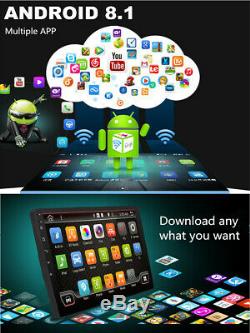 10.1in 1din Android 8.1 Quad-core Wifi Bt Lecteur Stéréo Voiture De Navigation Gps