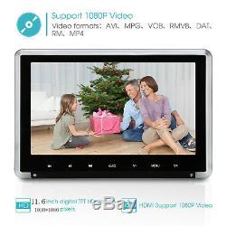 11,6 Écran Numérique Hd 1080p Têtière Lecteur DVD De Voiture Jeu Hdmi / Fm / Ir / Usb / Sd