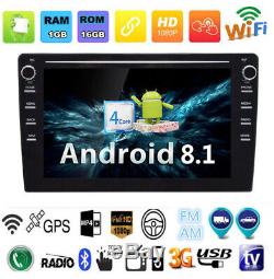 2din Android8.1 9 Car Stereo Radio Wifi 4g Bt Dab Mirrorlink Obd Contexte Gps