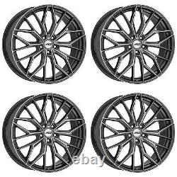 4 roues AEZ Porto dark 9.0Jx20 5x108 pour Land Rover Discovery Freelander Evoque