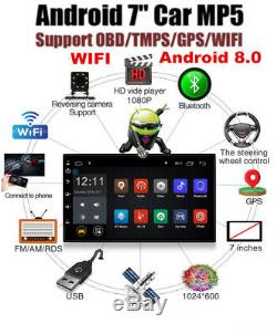 7 '' Double 2din Android 8.0 4g Wifi Autoradio Stéréo Gps Navi Multimedia Player