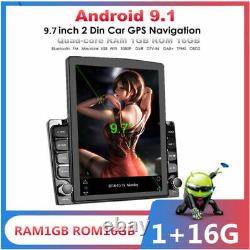 Android 9.1 2din 9.7in Bt Car Stereo Radio Sat Nav Gps Wifi Audio Usb Mp5 Player