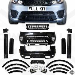Body Kit Svr Style Pour Range Rover Sport L494 2013-17 Avant + Arrière Pare-chocs Noir