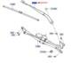 Bras D'essuie-glace Avant Gauche Land Rover Range Rover Evoque L538 Lr025114 Neuf D'origine