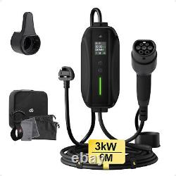 Câble de charge de type 2 6M avec prise UK 3 broches 6-13A Chargeur de voiture électrique portable Volvo XC40