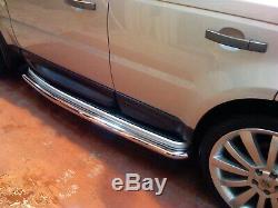 Chrome Bars Secondaires Pour Range Rover Sport Tdv8 Étapes Tubes 2005-2011 Hse Tvh