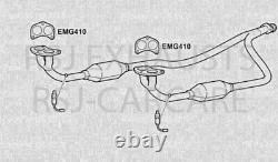 Convertisseur catalytique ECLR1005 et tuyau avant avec catalyseurs