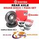 Disques De Frein ArriÈre Brembo + Plaquettes Pour Land Rover Range Rover Sport 3.6d 4x4 2006-13
