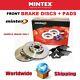 Disques Et Plaquettes De Frein Avant Mintex Pour Landrover Range Rover Evoque 2.0 4x4 2014 Et Plus Récent