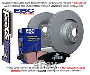 Disques de frein arrière EBC et plaquettes Ultimax pour Land Rover Range Rover 2.5 TD (91 94)