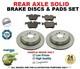Disques De Frein + Plaquettes Pour Essieu Arrière Landrover Range Rover Sport 4.2 4x4 2005-2013