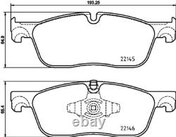 ENSEMBLE DE PLAQUETTES DE FREIN AVANT MINTEX pour LANDROVER RANGE ROVER EVOQUE 2.0 D150 2018-et suivant