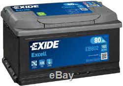 Eb802 Garantie 3 Ans Exide Batterie 80ah 700cca W110se Type 110