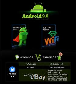 Écran Rotatif 9en 1din Android 9.0 Voiture Bluetooth Gps Stéréo Mp5 Radio