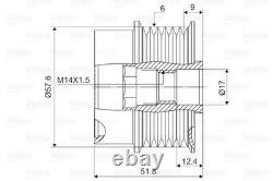 Embrayage à roue libre d'alternateur pour Land Rover DISCOVERY 04-09 RANGE ROVER 05-13