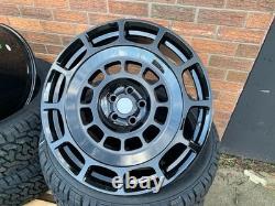 Ensemble de 5 roues style OCTA pour Land Rover Defender, montage 5x22, avec pneus tout-terrain