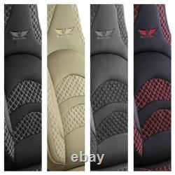 Housses de siège (Pilote) adaptées pour Land Rover Range Rover Evoque (Noir-Gris) 3.1