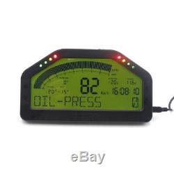 Jauge Rallye De L'écran LCD De Voiture Automatique Affichage Dash Race Capteur Bluetooth Led D'alarme