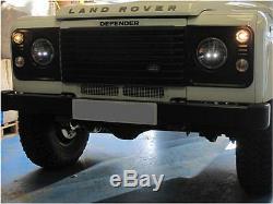 Land Rover Defender Camion-lite 27291c 7 Pouces Ronde Pleine Led Phares Phares