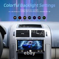Lecteur MP5 de voiture stéréo radio Bluetooth écran tactile avec caméra arrière à 4 LED
