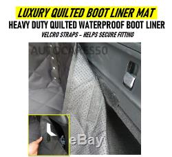 Luxe Heavy Duty Quilted Liner Boot Voiture Étanche Tapis De Coffre Pour Audi Q2 Q3 Q5