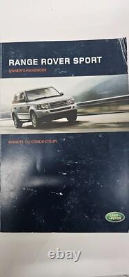 Manuel du propriétaire du Range Rover Sport L320 2006 avec dossier en cuir OEM