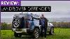 Nouveau Land Rover Defender Sur La Route Hors Route Avec Tiff Needell