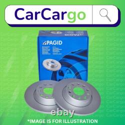 Paire de disques de frein avant ventilés Pagid pour Volvo V60 D3 / D4 2010-2014 300 mm