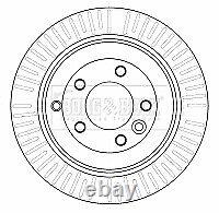 Paire de disques de frein ventilés arrière 325mm BBD4532 Borg & Beck Set SDB000632 Qualité