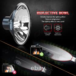 Phare LED 7 pouces à faisceau haut/bas avec ampoules H4 T10 pour Wrangler JK LJ CJ TJ