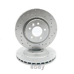 Pour Land Rover Discovery 2.0 Td4 Disques de frein avant et arrière percés avec plaquettes Brembo