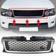 Pour Land Rover Range Rover Sport 06-13 Grille De Pare-chocs Avant En Aluminium