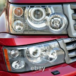 Pour Land Rover Range Rover Sport 2006-09 Pair Headlight Headlight Lens Cover Nouveau