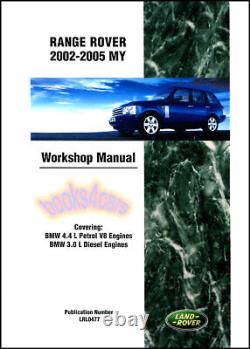 Range Rover Manuel De Réparation Du Livre D'atelier De Réparation De Magasin De Terre Rangerover