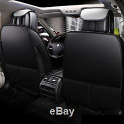 Siège Complet En Cuir Pu Siège D'auto Housse De Coussin Pad Avec Appuie-tête Et La Taille Oreillers