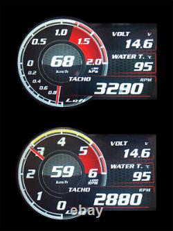 Système d'alarme de vitesse, jauge numérique de turbo, pression d'huile et température OBD2 pour voiture