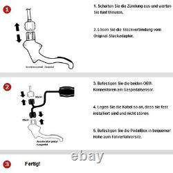 Système de pédale Dte Pedalbox 3S pour Jeep Commander WH depuis 2005 3.0L CRD V6 160KW Gazpé