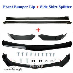 Universal Car Front Bumper Lip Spoiler Splitter +78.7 Side Skirts Extensions Royaume-uni