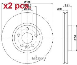 X2 Pcs Disque de Frein Avant Rotos X2 Pcs Ensemble MDC1809C Mintex I