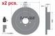 X2 Pcs Disques De Frein Arri&egrave;re Rotos X2 Pcs Ensemble 92147703 Textar I