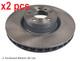 X2 Pcs L&r Sides Front Adj134312c Disque De Frein Blue Print